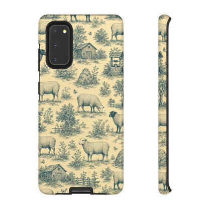 Sheep Toile Tough Case