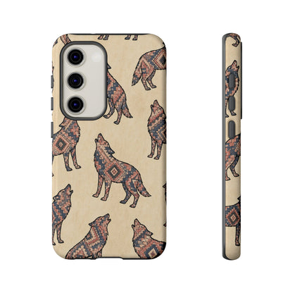 Rose Aztec Wolf Tough Case