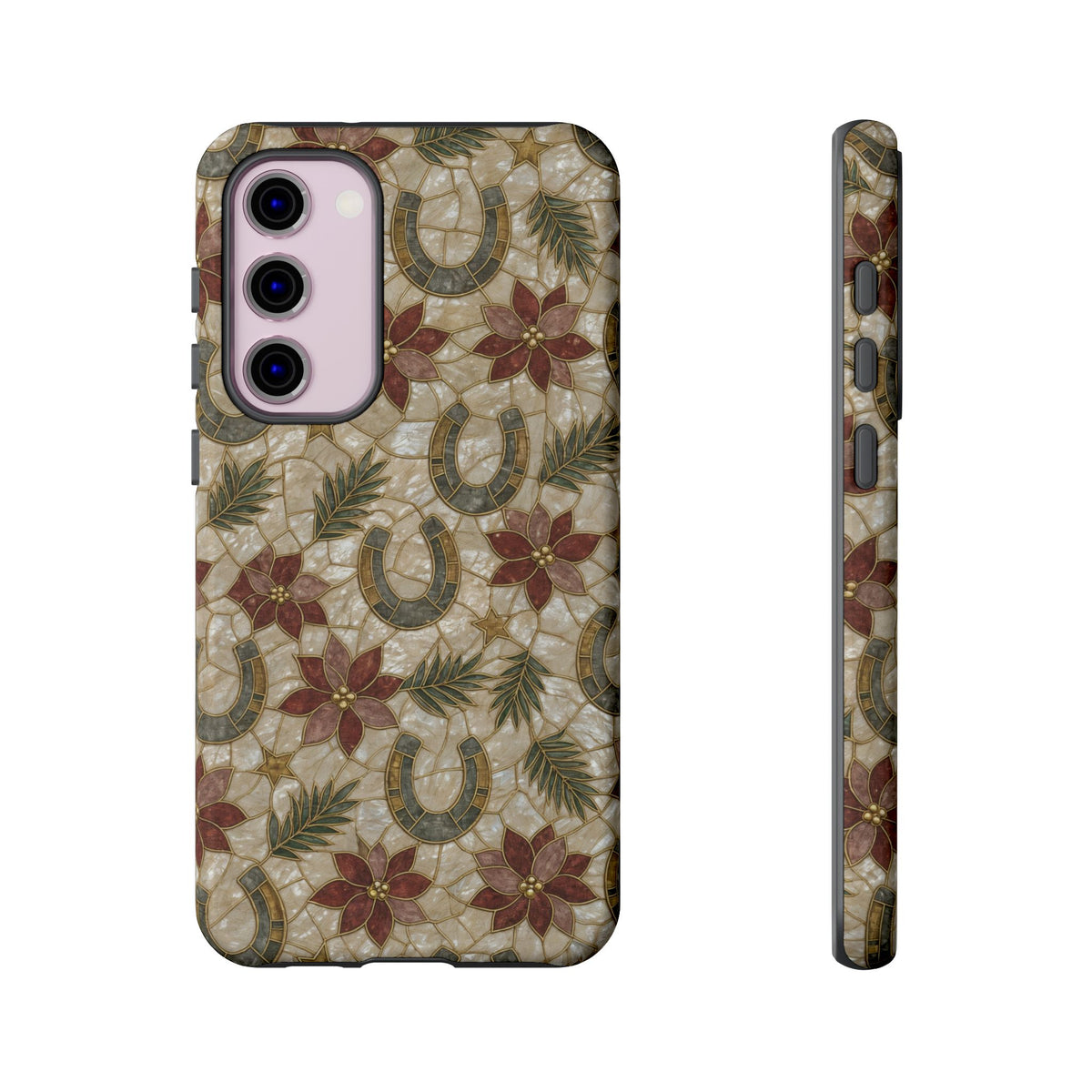 Pearl Horseshoe Poinsettia Tough Case