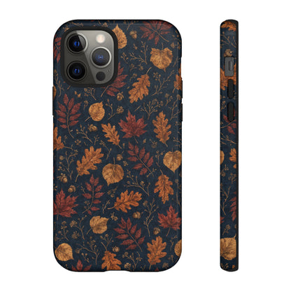 Navy Oak Leaf Tough Case