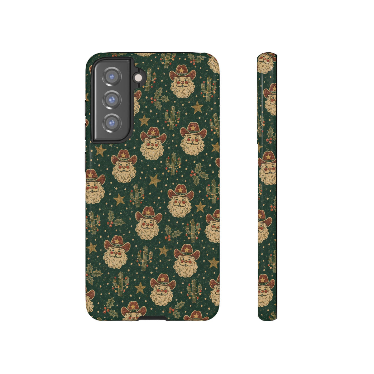 Santa Block Print Tough Case