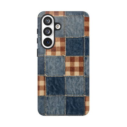 Denim Patchwork Tough Case
