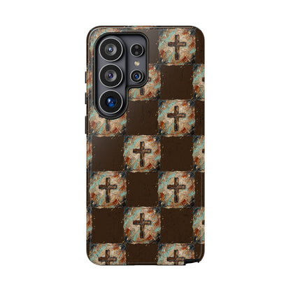 Checker Painted Cross Tough Case