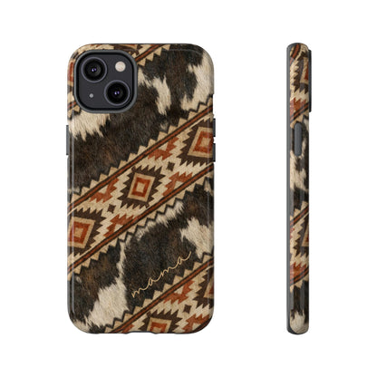 Cowhide Aztec Mama Tough Case