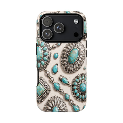 Turquoise Silver Concho Tough Case
