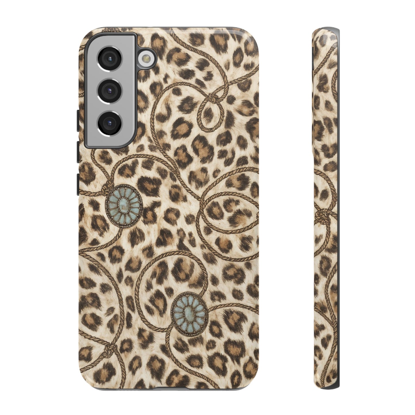 Leopard Rope Conchos Tough Case