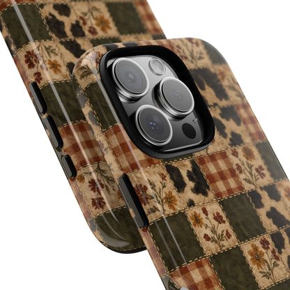Autumn Plaid Patchwork Tough Case