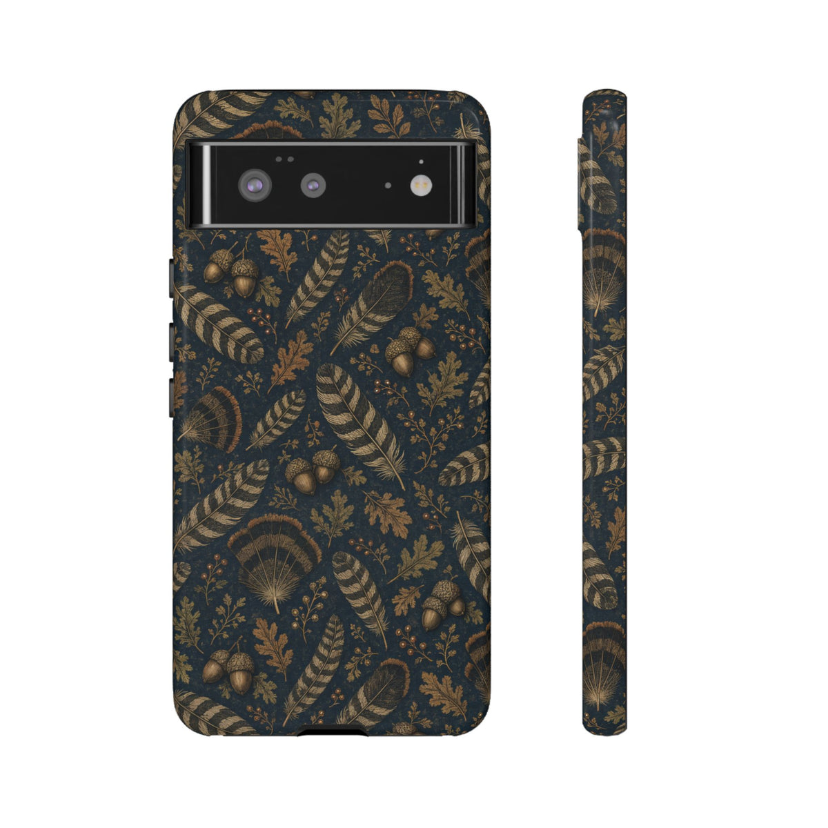 Navy Feathers Tough Case