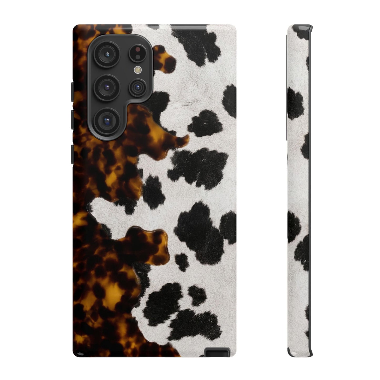 Tortoiseshell + Cowhide Tough Case