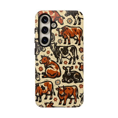 Retro Cows Tough Case