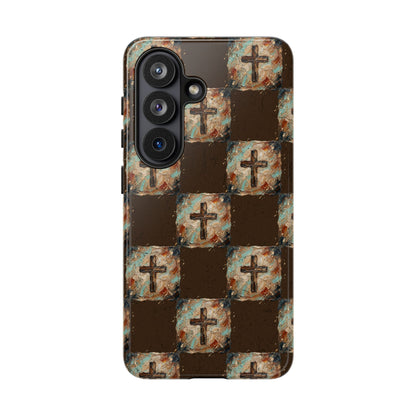 Checker Painted Cross Tough Case