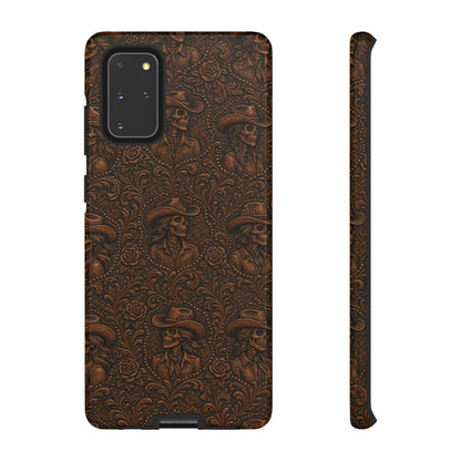 Tooled Skeleton Cowgirl Tough Case