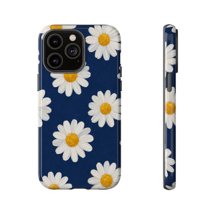 Navy Daisy Tough Case