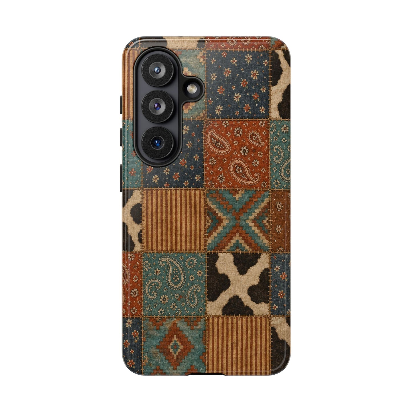 Turquoise Patchwork Tough Case