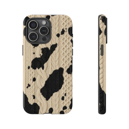Cable Knit Cowhide Tough Case