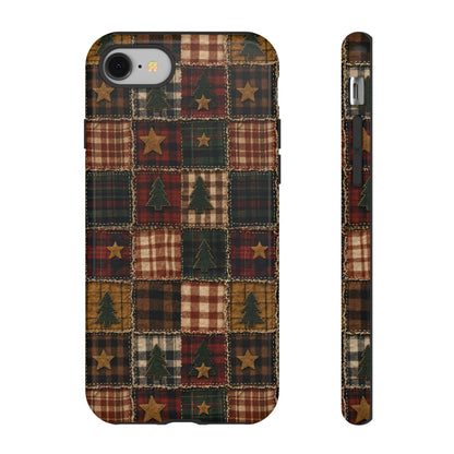 Christmas Rag Quilt Tough Case