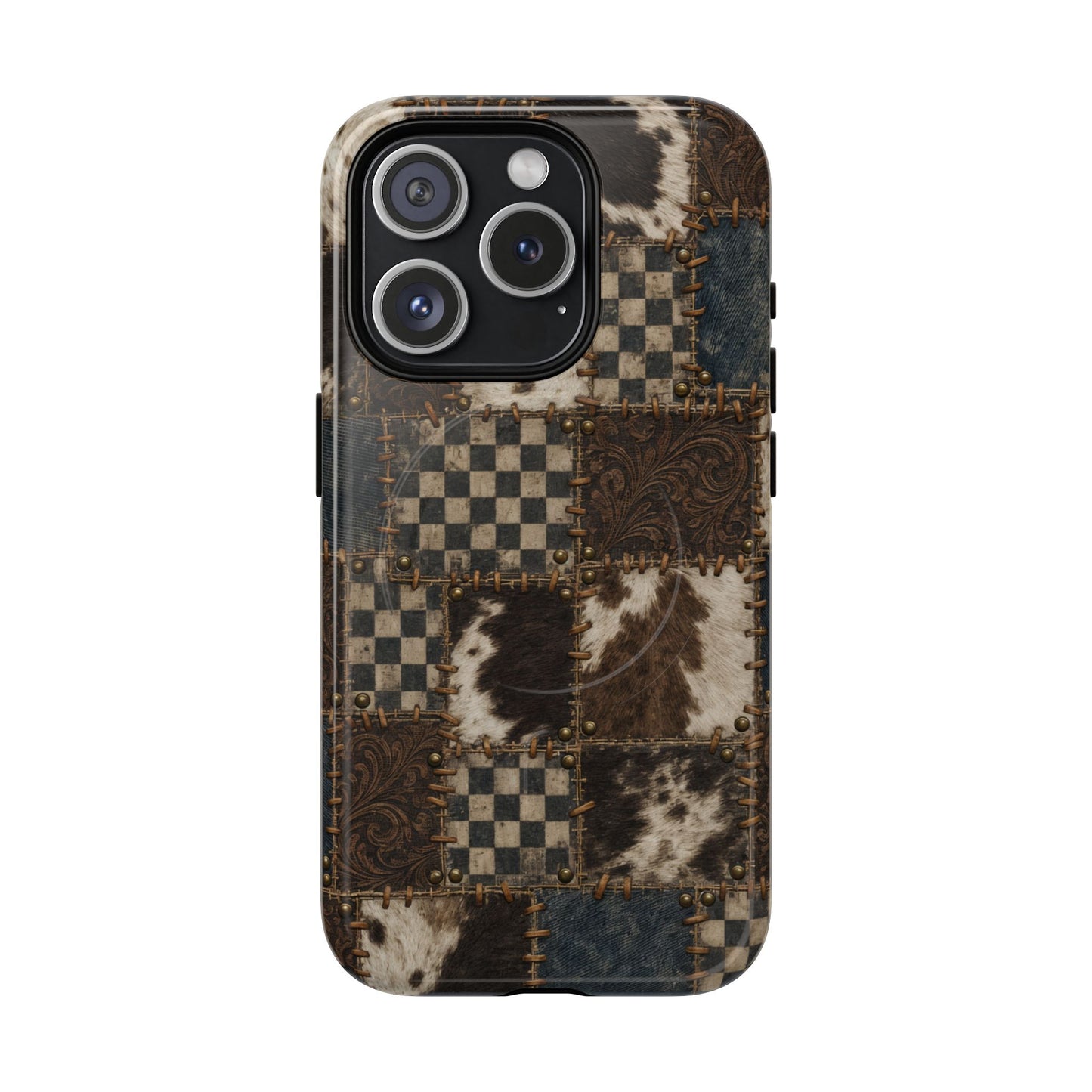 Tooled Patchwork Magnetic Case