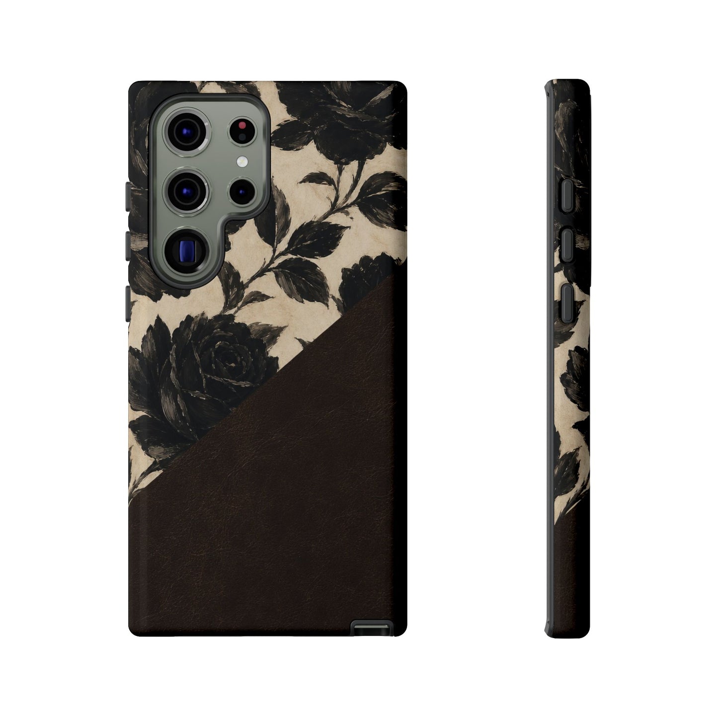 Rose Leather Tough Case