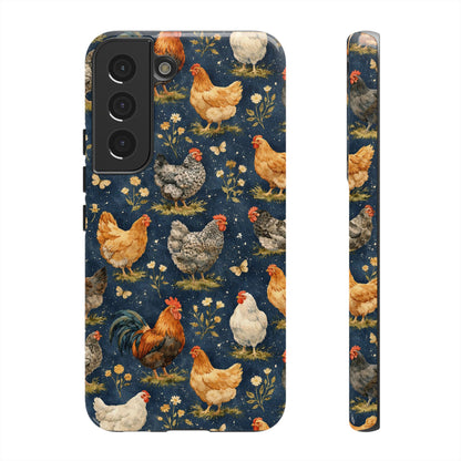 Indigo Chickens Tough Case