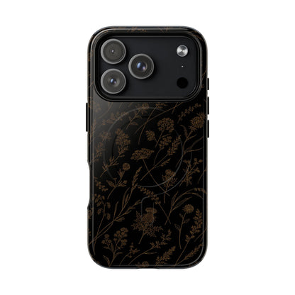Gold Wildflowers Magnetic Case