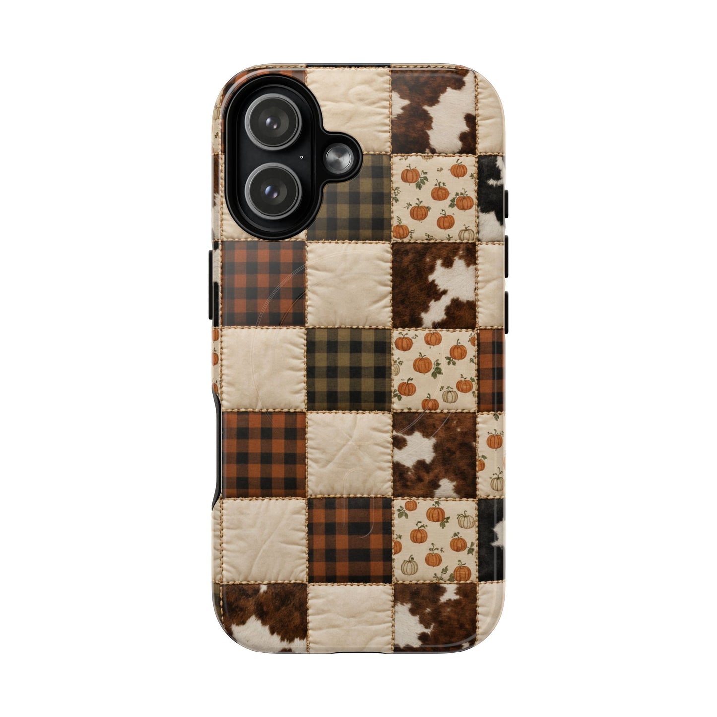 Cowhide Pumpkin Magnetic Case