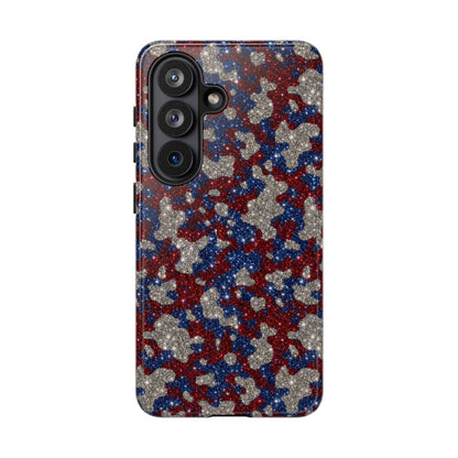 USA Cowhide Glitter Tough Case