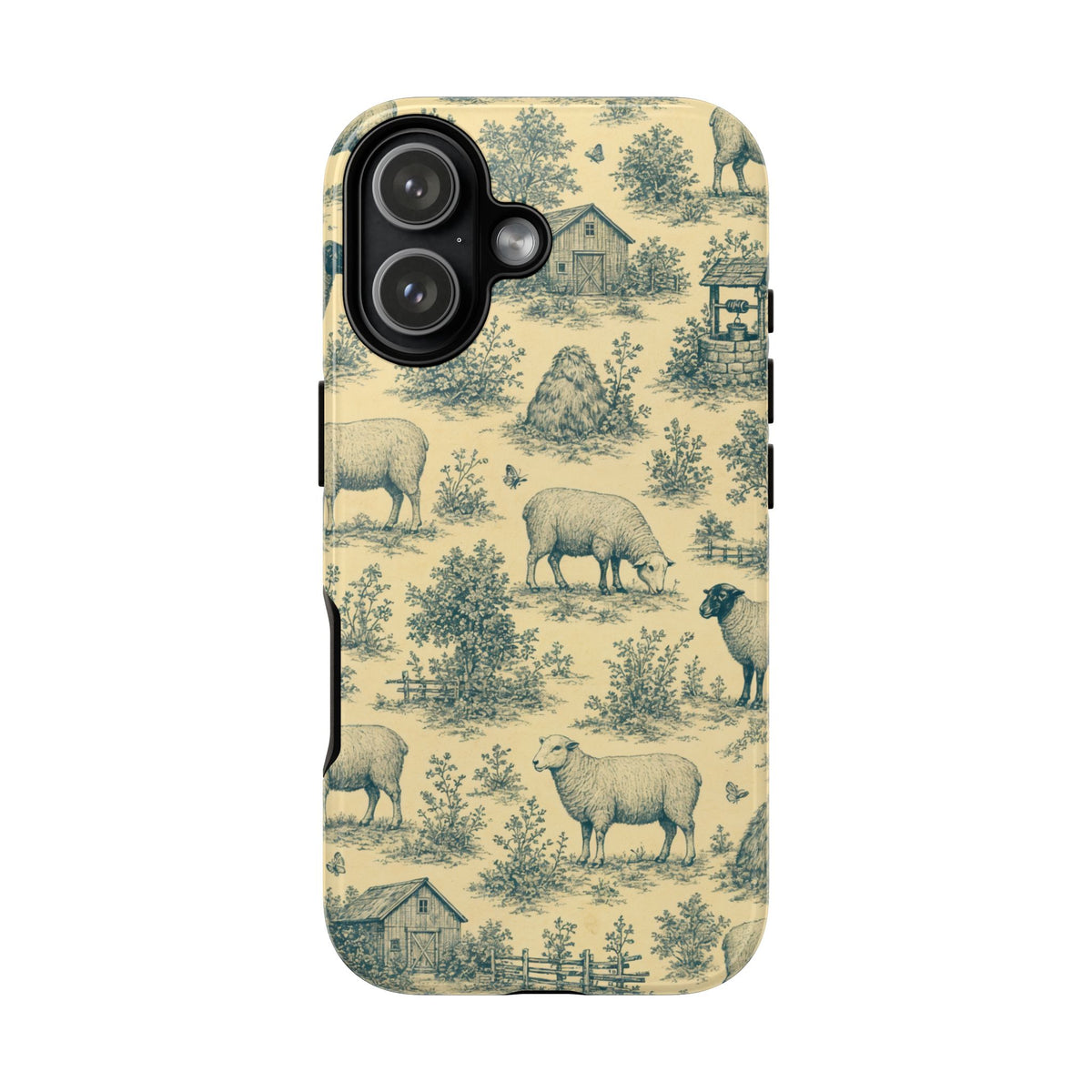 Sheep Toile Tough Case