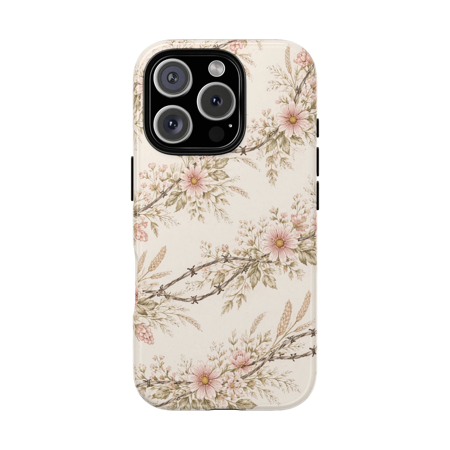 Floral Barbed Wire Tough Case