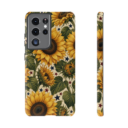 Stars And Sunflowers Tough Case