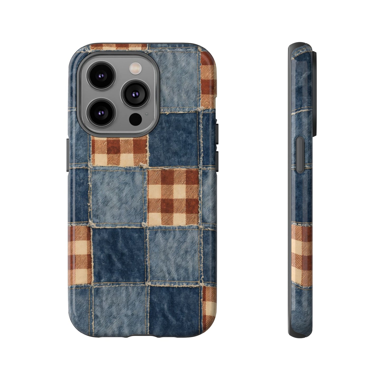 Denim Patchwork Tough Case