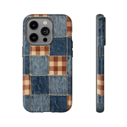 Denim Patchwork Tough Case