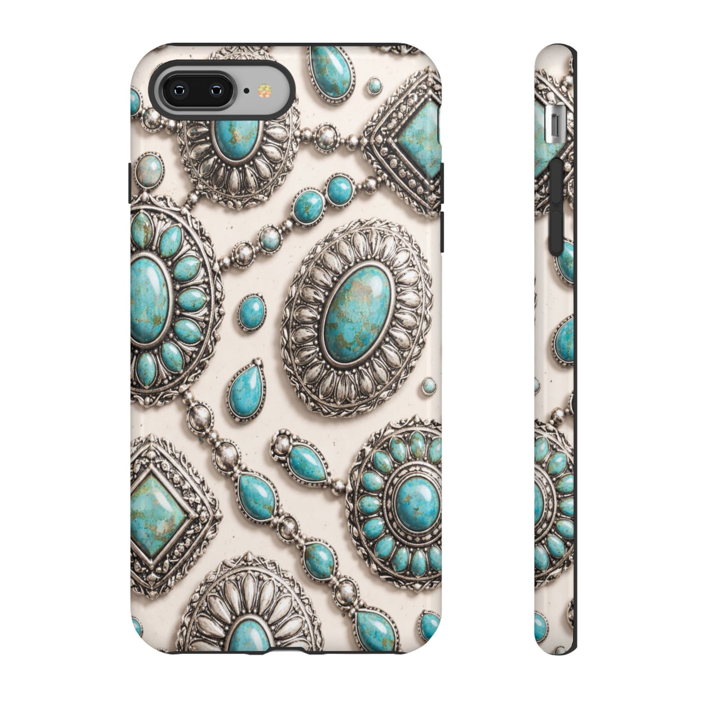 Turquoise Silver Concho Tough Case