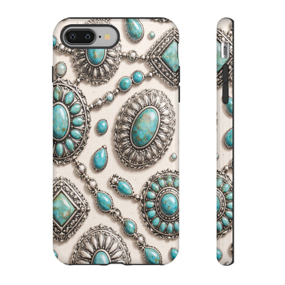 Turquoise Silver Concho Tough Case