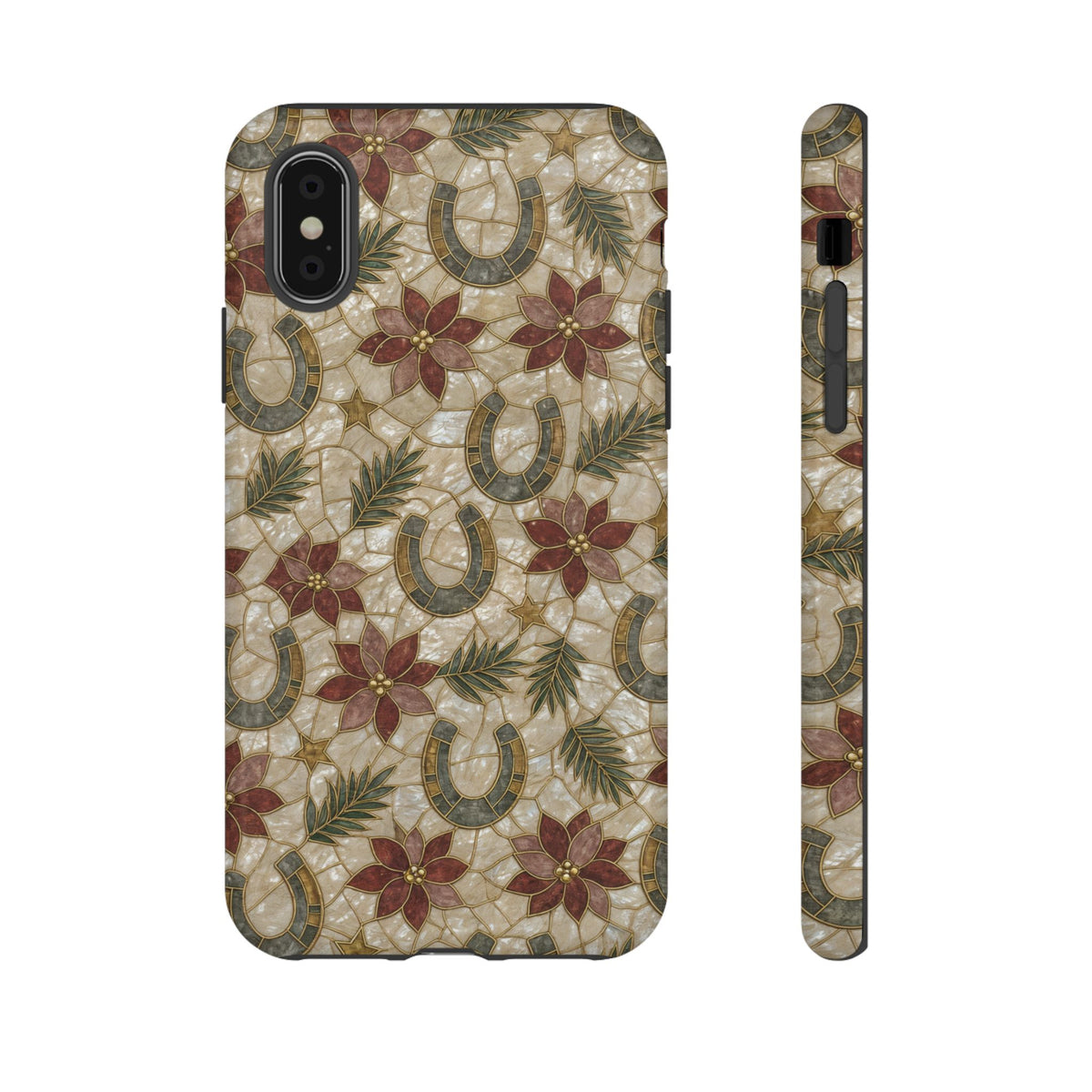 Pearl Horseshoe Poinsettia Tough Case