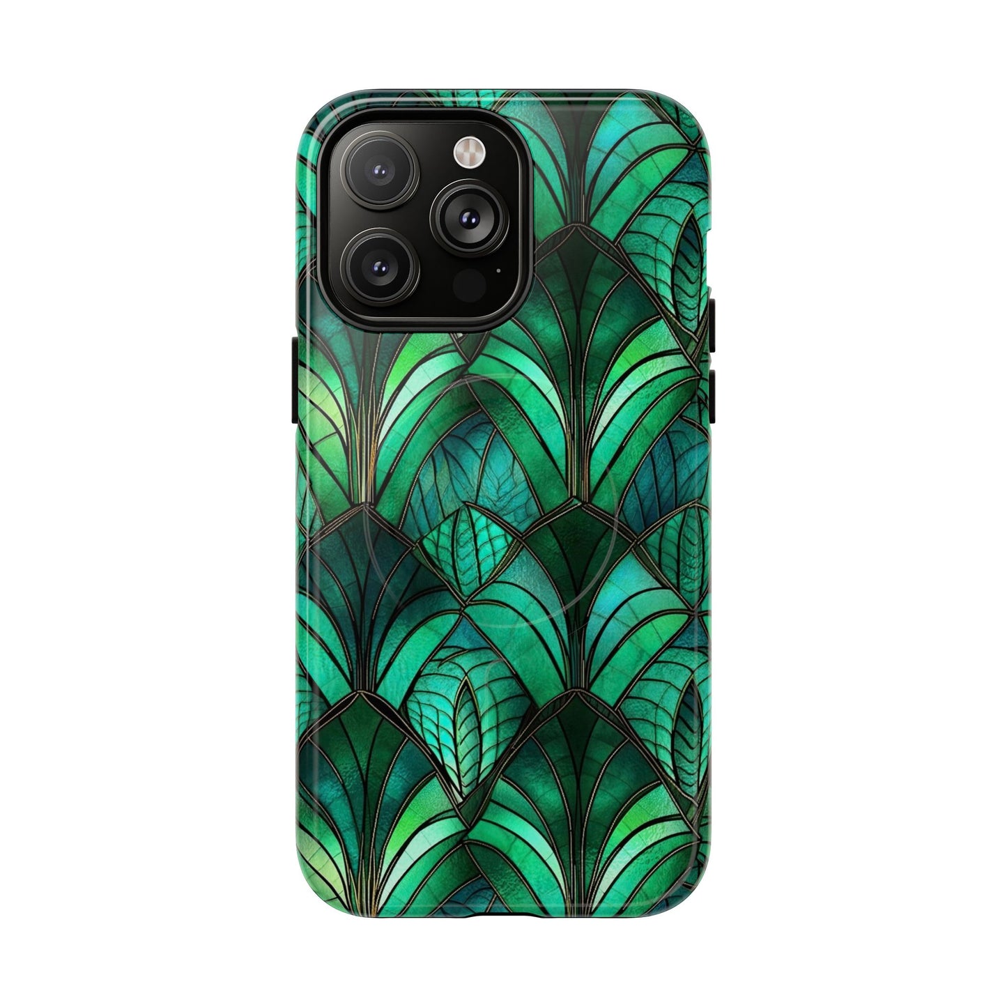 Emerald Green Stained Glass Magnetic Case