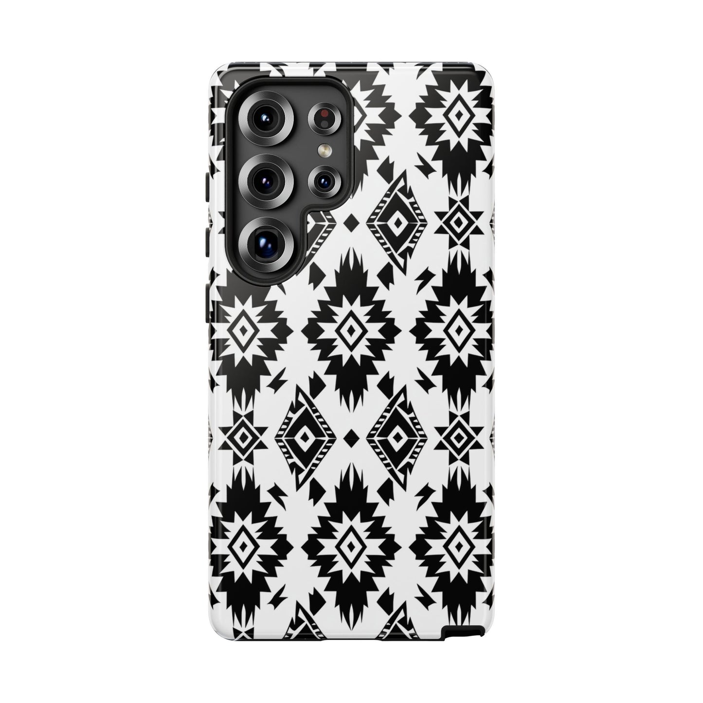 Black White Aztec Tough Phone Case