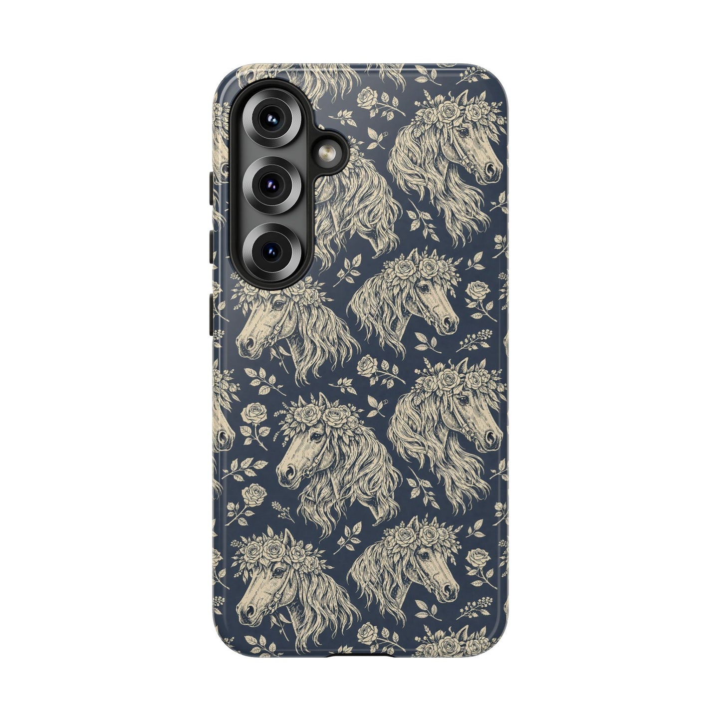 Floral Horses Tough Case