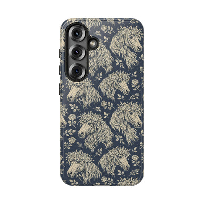 Floral Horses Tough Case