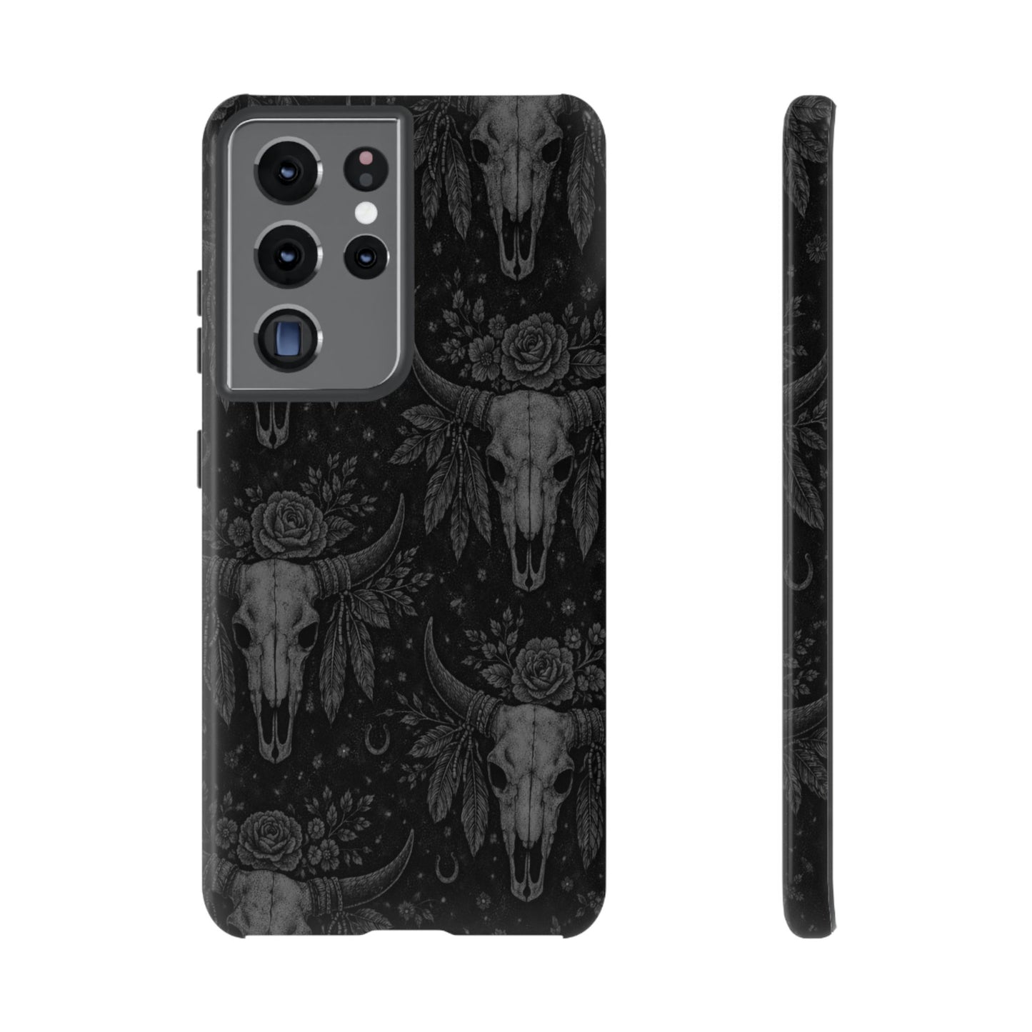 Western Noir Bull Skulls Tough Case