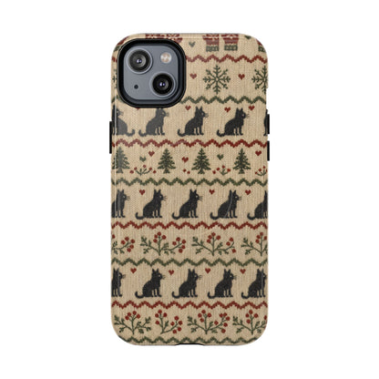 Black Cat Sweater Magnetic Case