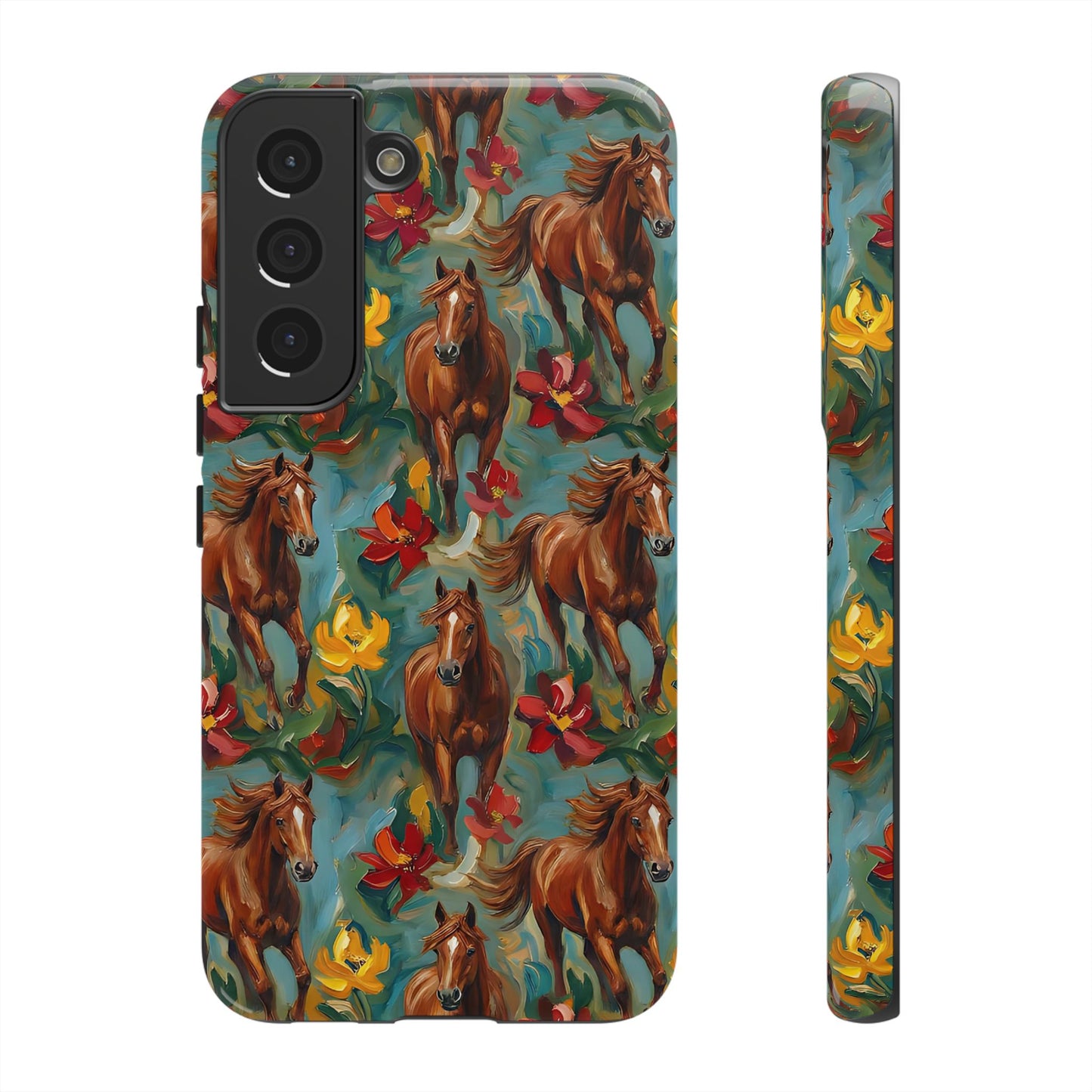 Oil Painted Horses Tough Case