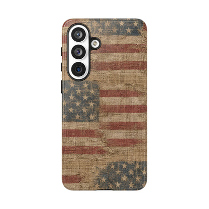 Burlap Flag Tough Case