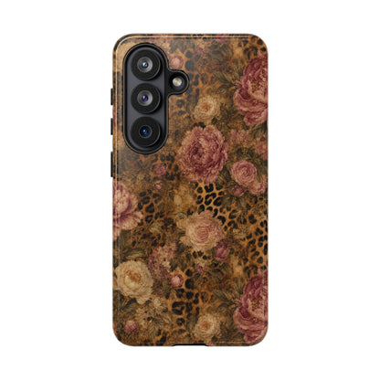 Leopard Floral Tough Case