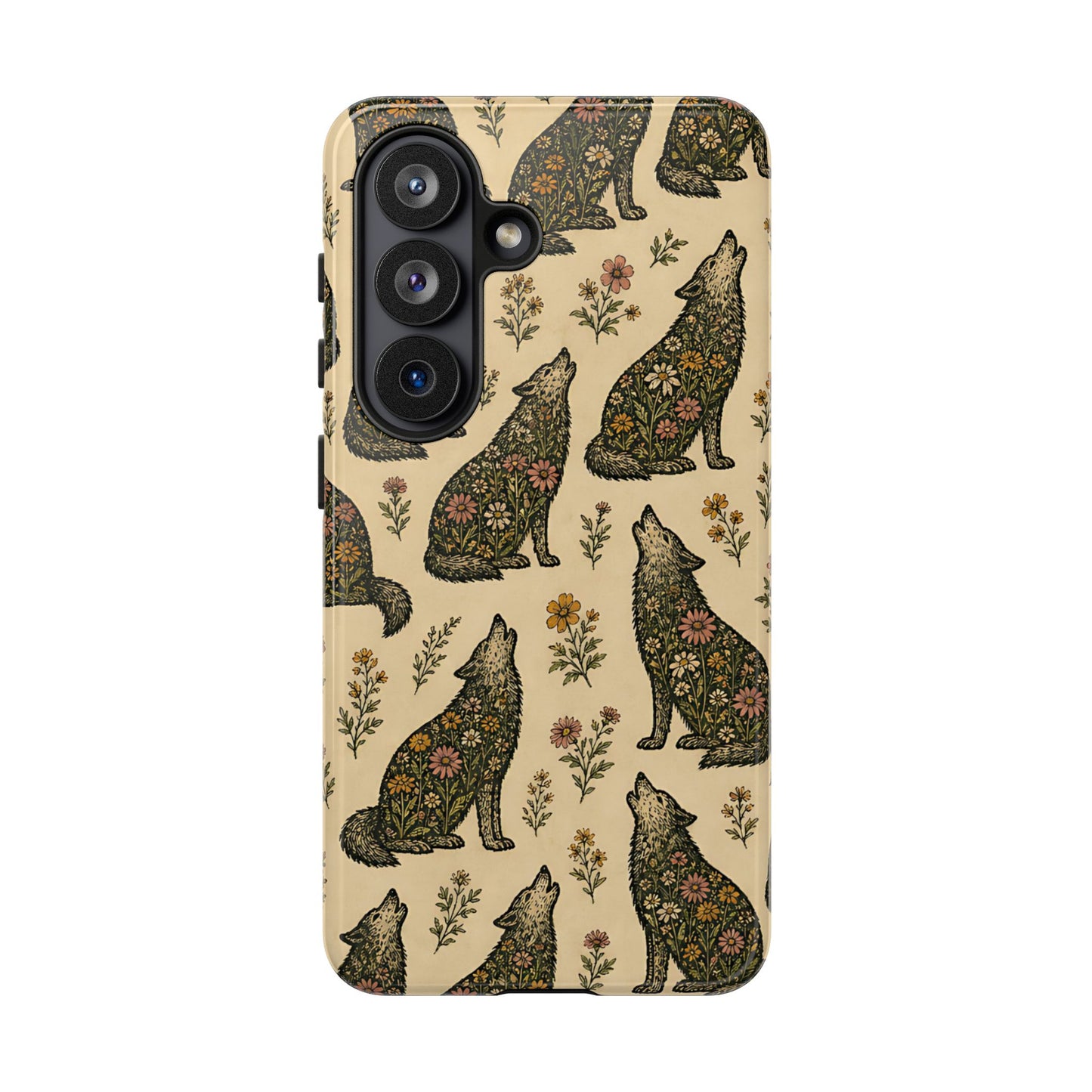 Floral Wolves Tough Case