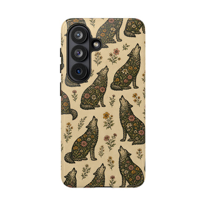 Floral Wolves Tough Case