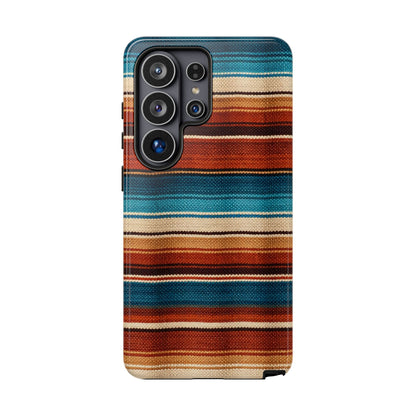 Turquoise + Orange Serape Tough Case