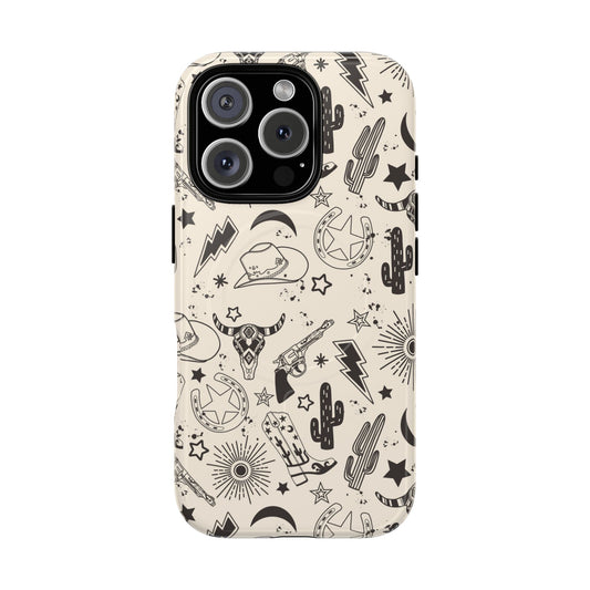 Western Doodles Magnetic Case