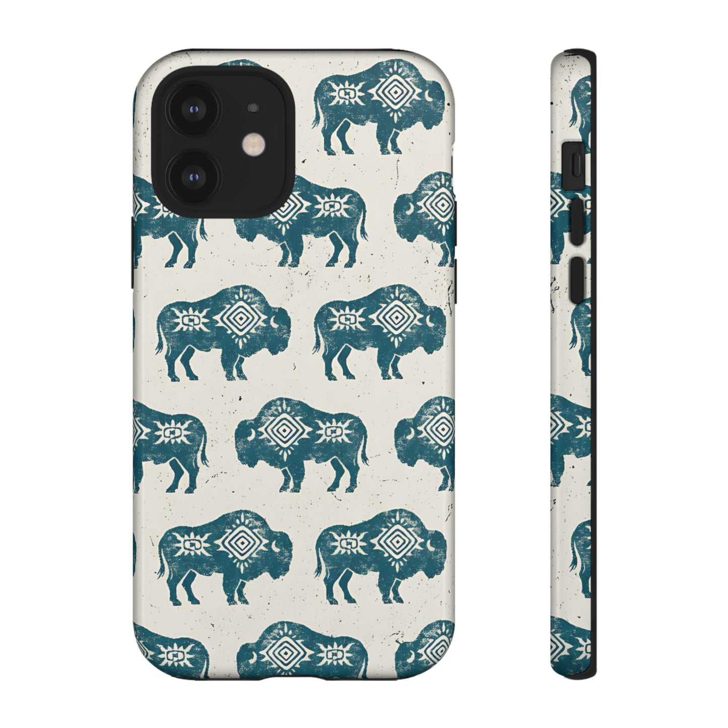Teal Aztec Buffalo Tough Case