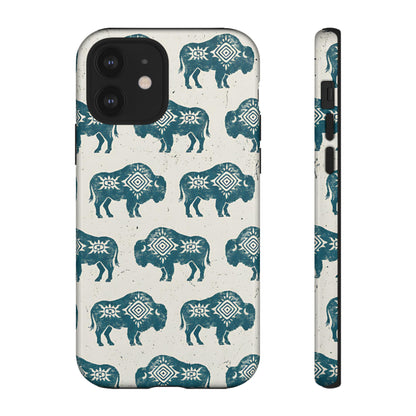 Teal Aztec Buffalo Tough Case