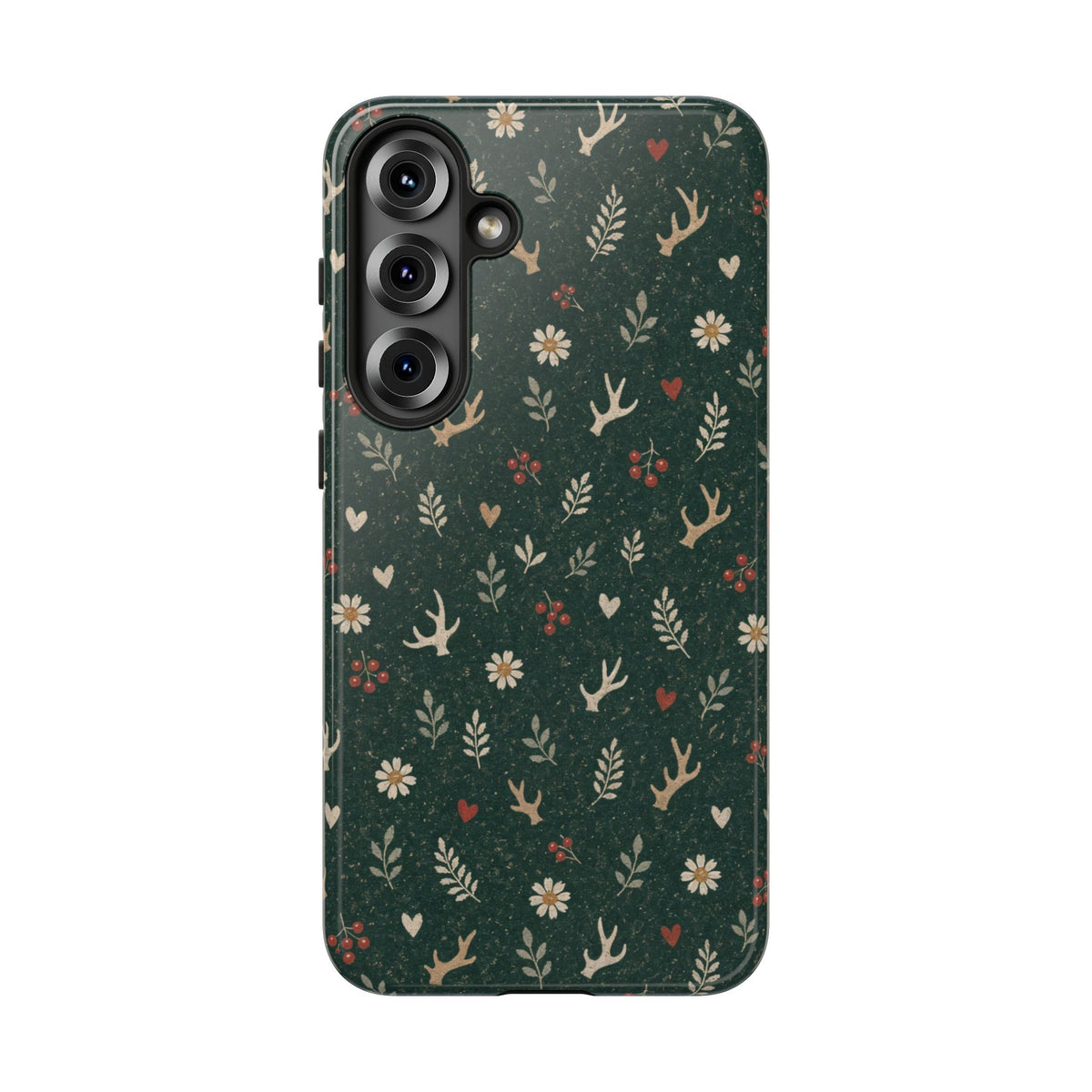 Antler Daisies Evergreen Tough Case